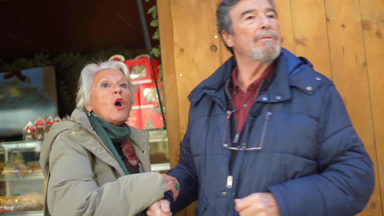 Couple at a Market Stall