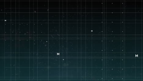 Animation of math formulas on black background