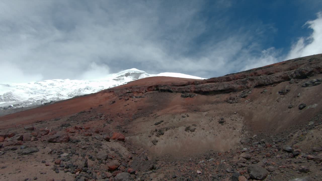 Cotopaxi mountain peak Andes Ecuador alpine snow covered high altitude