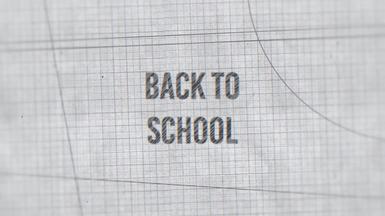 back to school text animation maths