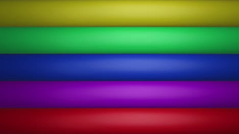 animation of rainbow stripes and colours moving on seamless loop