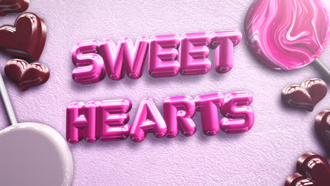 Süße-Herzen-Text-Und-Bewegung-Romantisches-Herz-Am-Valentinstag-11