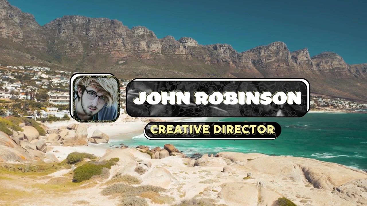 Animated Lower Third Titles with Profile Pictures and Job Descriptions