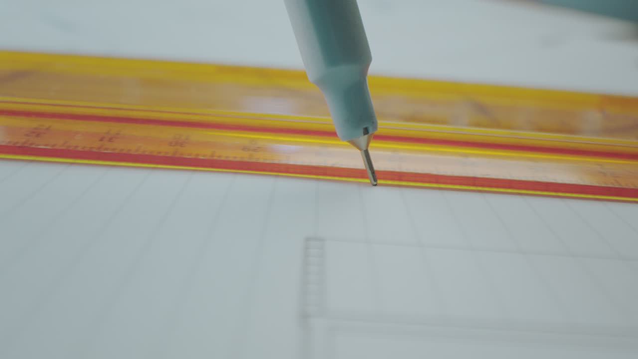 Using a Ruler to Draw a Line
