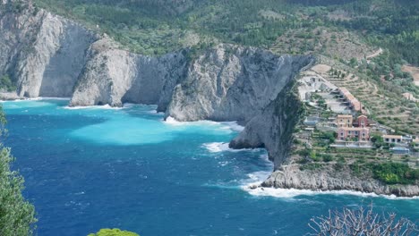 coastal view of a greek village