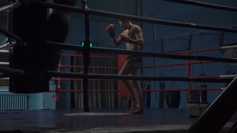muay thai training session