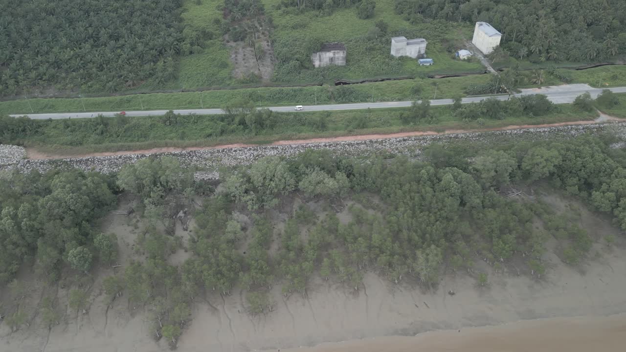 The ferry service across Batang Lupar in Sarawak, specifically the Triso ferry, is a key crossing point on the coastal road network, connecting areas like Sebuyau and Triso