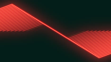 dynamic red waveform with clean, modern lines on dark background