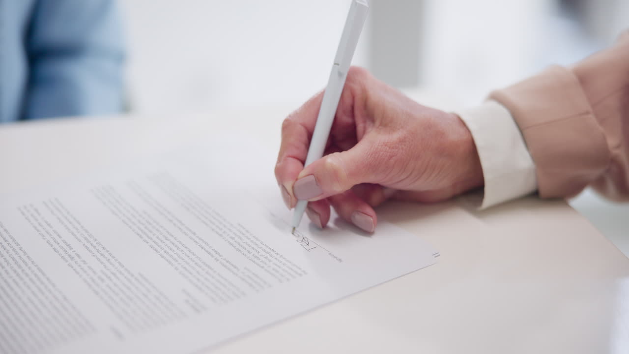 firma de un contrato