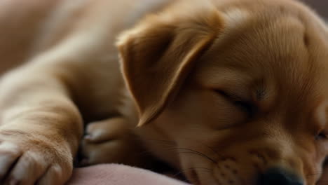 sleeping labrador puppy