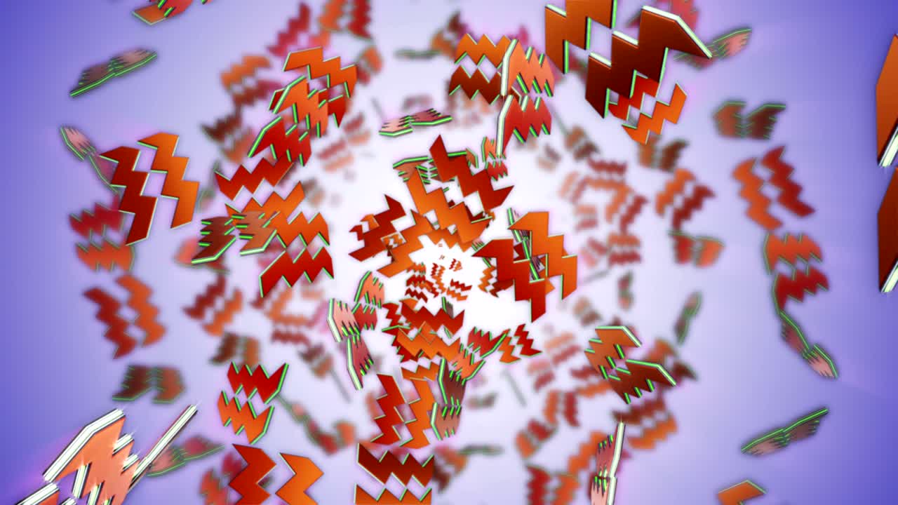 los signos del zodiaco en caída, el horóscopo, el fondo, con el canal alfa, el bucle