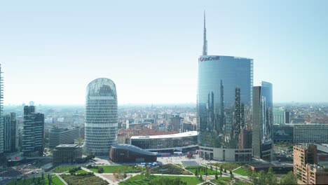 milan, italy, the gae aulenti center skycrapers, the new skyline of milano