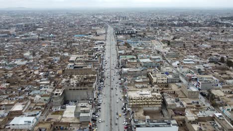 Vista-Aérea-De-Las-Carreteras-Históricas-De-Kandahar