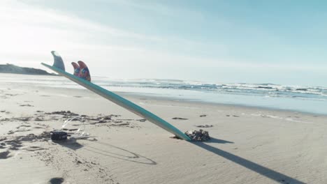 surf board on beach paradise