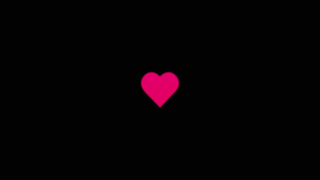 vibrant pink heart centered love affection and simplicity a stark black background romance