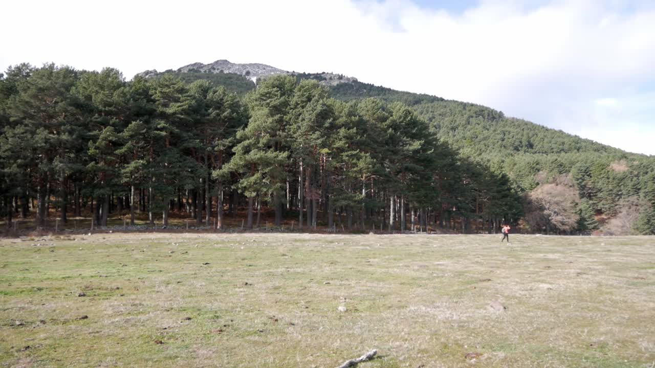 올라가는 길에서 본 산봉우리