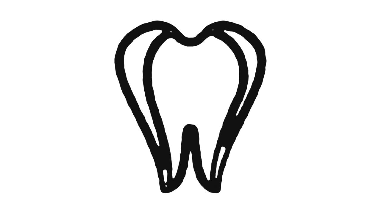 imágenes de animación de iconos de salud dental y canal alfa