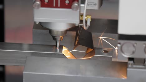 cnc laser and gas cutting of metal, modern industrial technology.