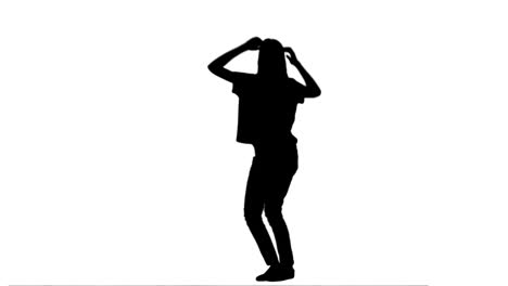 Silhouette-woman-dancing