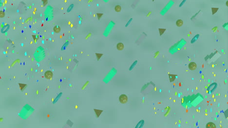 animation of rows of christmas pattern moving on green background