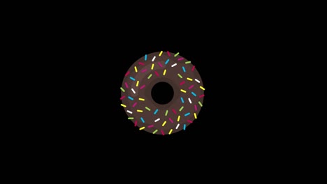 drawn pixel donat glitch cartoon handmade animation seamless loop lcd screen background.