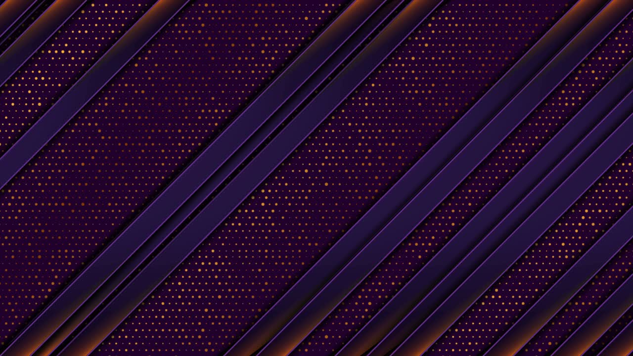 Dark violet and golden abstract tech geometric motion background ...