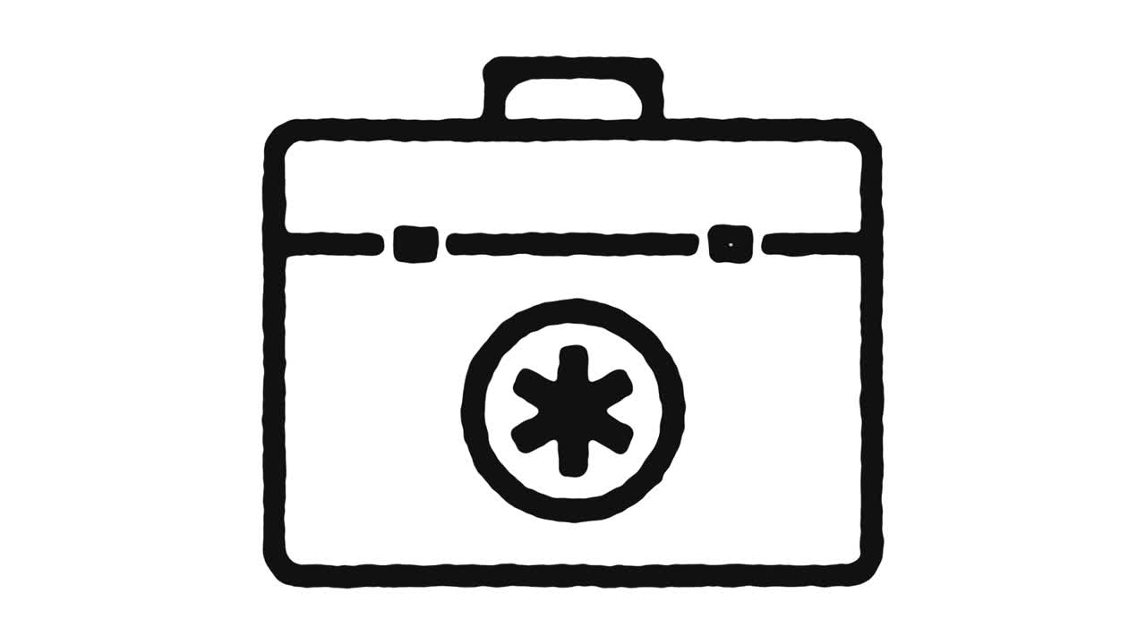 수의학 아이콘 애니메이션 영상 & 알파 채널