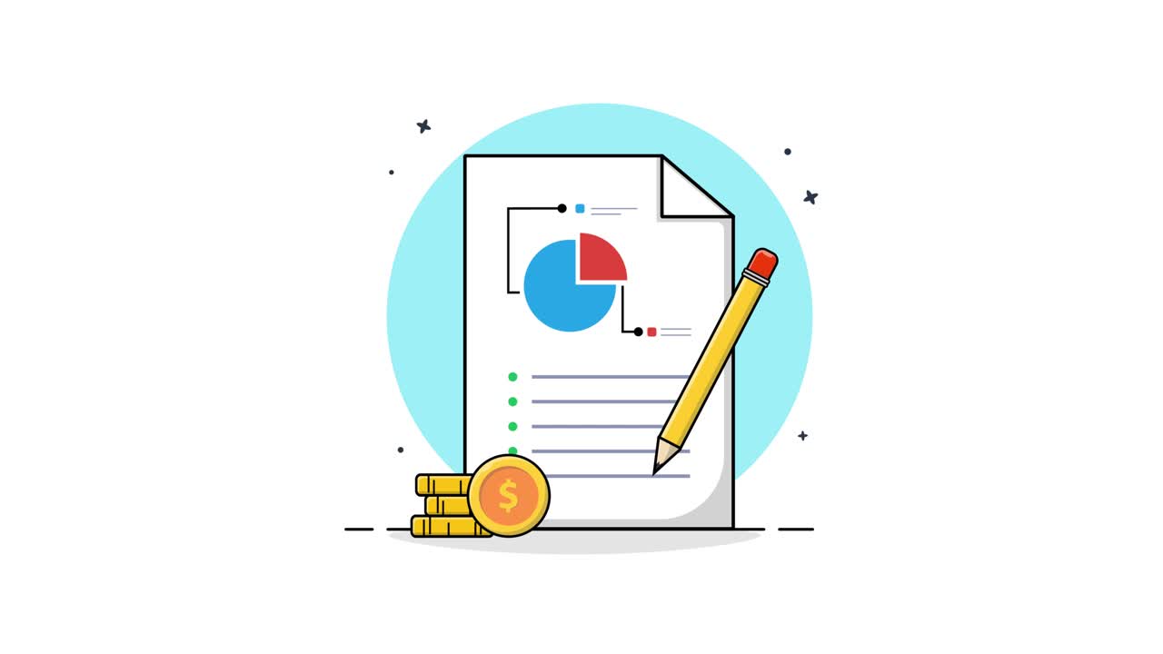 Laporan Keuangan Beranimasi dengan Analisis Data dan Uang