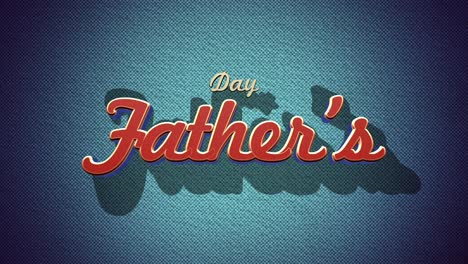 fathers day celebration stylish fabric lettering on denim background