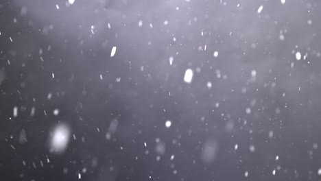 slow motion snowfall