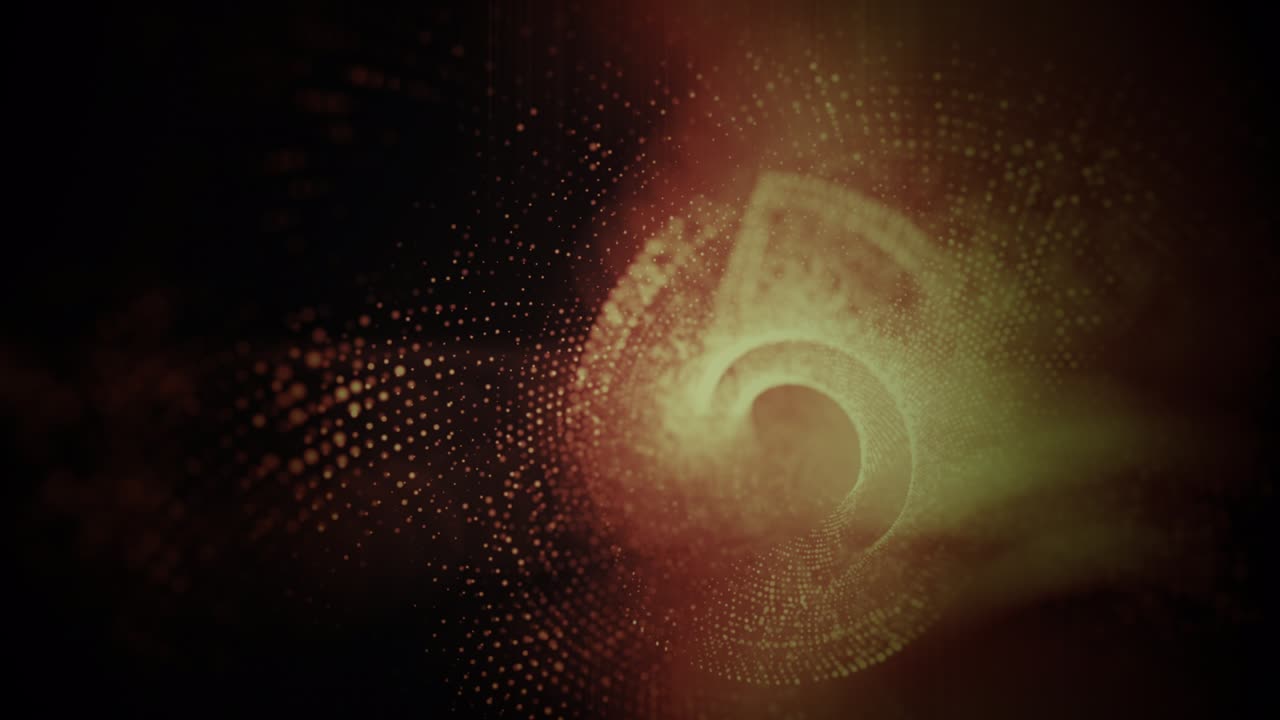 simulación de matriz de datos futuristas