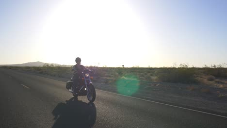 mujer motociclista con perro