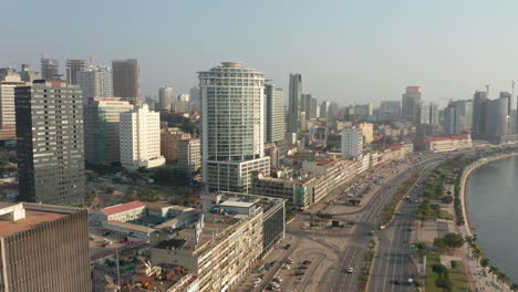 traveling front, downtown city of luanda, angola, africa today 4