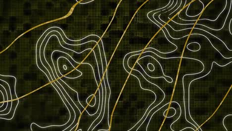 Animation-of-lines-moving-over-black-background