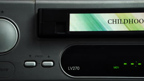 vintage lg vcr with childhood memories vhs tape
