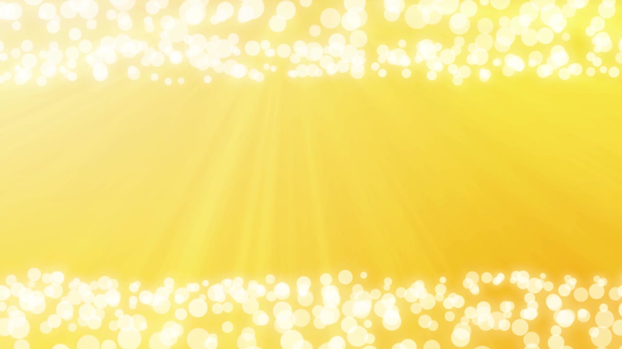 상단과 하단에 경계 경계와 함께 텍스트를 위해 노란색으로 끊임없이 반복되는 4k 루프 패턴