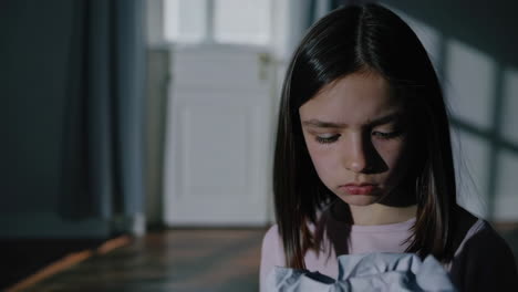 a sad child