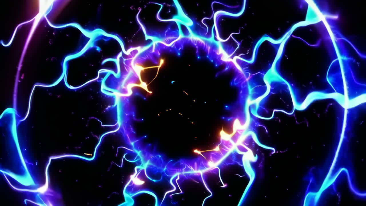 Abstract Colorful Energy Rings