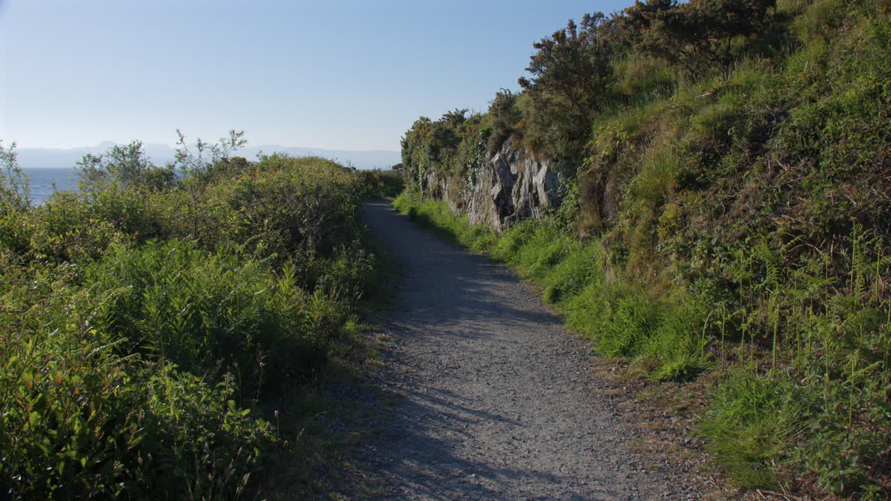 Coastal path heading South on the Shoreline at Hafan y Môr on Pen-y-chain, Pwllheli