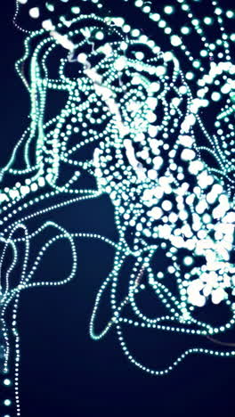 abstract glowing digital dot patterns