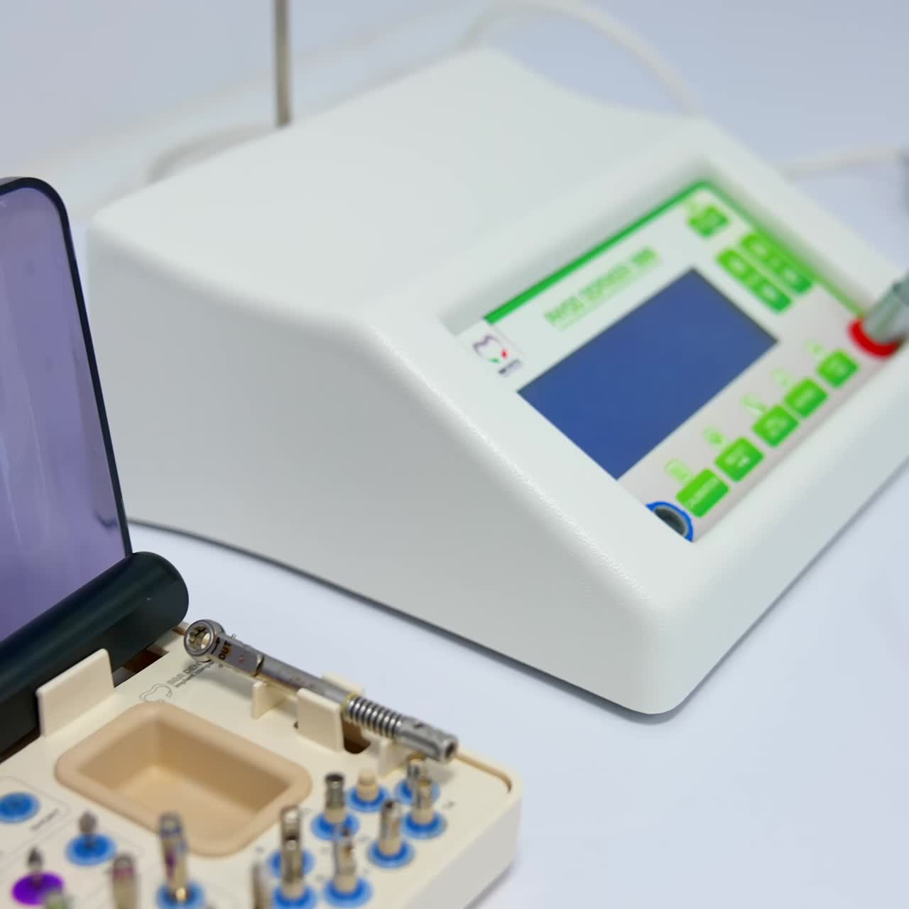 Interior of modern dental clinic. Modern dentistry office interior with tools