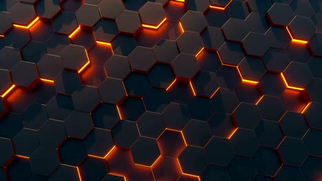 abstract hexagons pattern loop