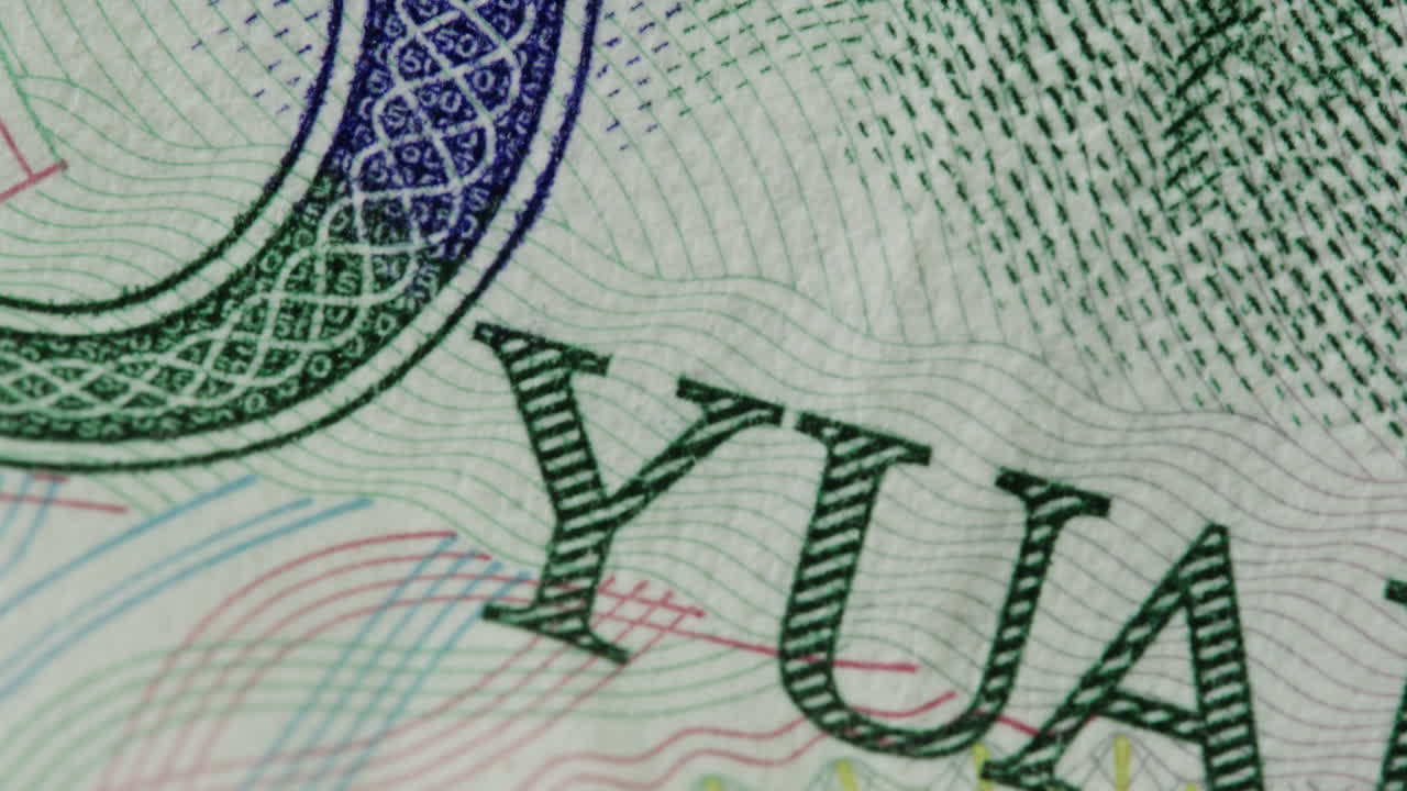 Close-up of Chinese Yuan Banknote