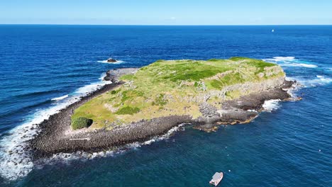 drone captures scenic island and ocean views