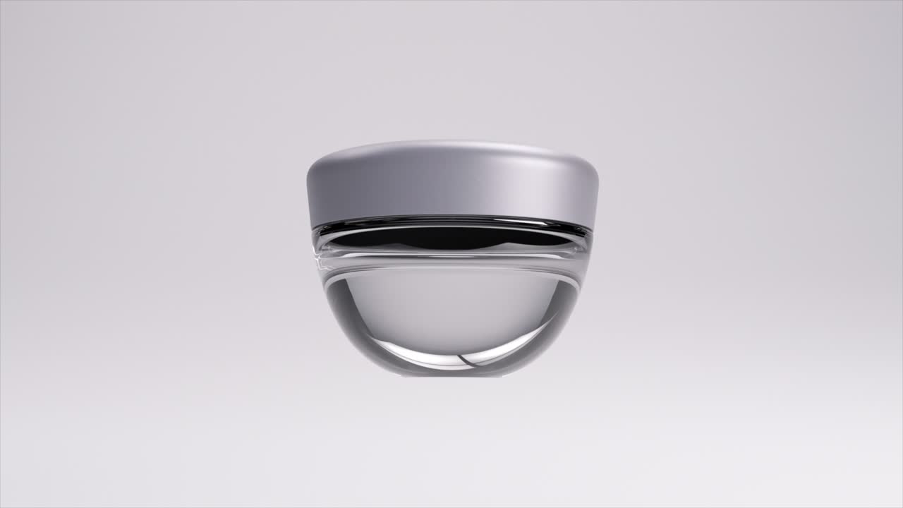 modelo moderno de frasco de cosméticos de vidrio