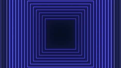 Ein-Blaues-Quadrat-Mit-Neonlinien