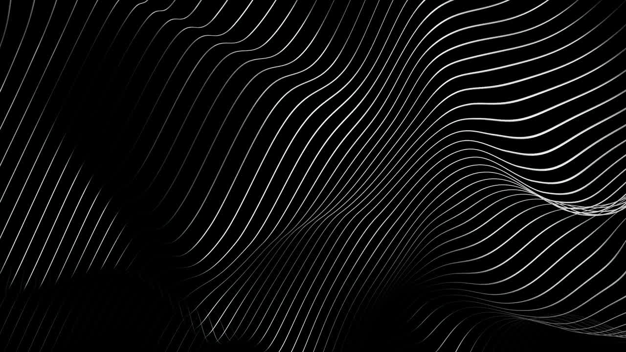 Abstract Black and White Wave Pattern