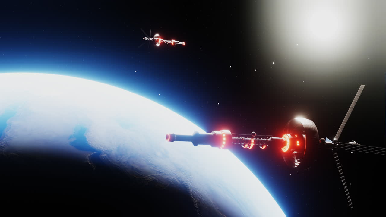 우주를 연구하기 위해 도를 돌고 있습니다.