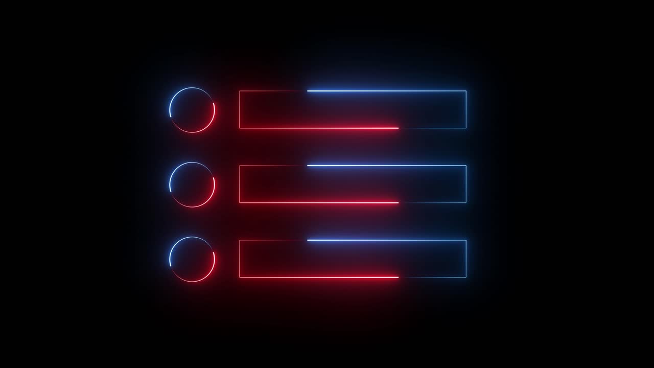 Neon List Icon