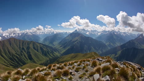 panoramic view of a majestic mountain range
